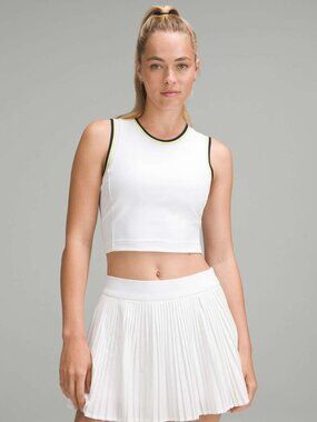 BNWT Lululemon Varsity Scoop-Neck Cropped Tennis Tank Top Sz4